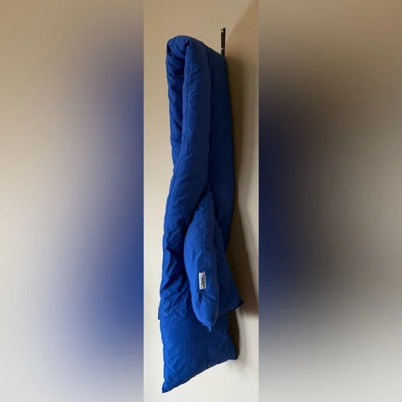 Olend Padded Puffer Scarf in Royal Blue - Picture 3 of 6